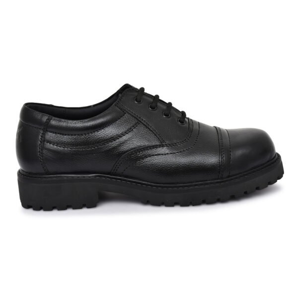 Black Leather Safety Shoes – Durable & Protective by Pillaa