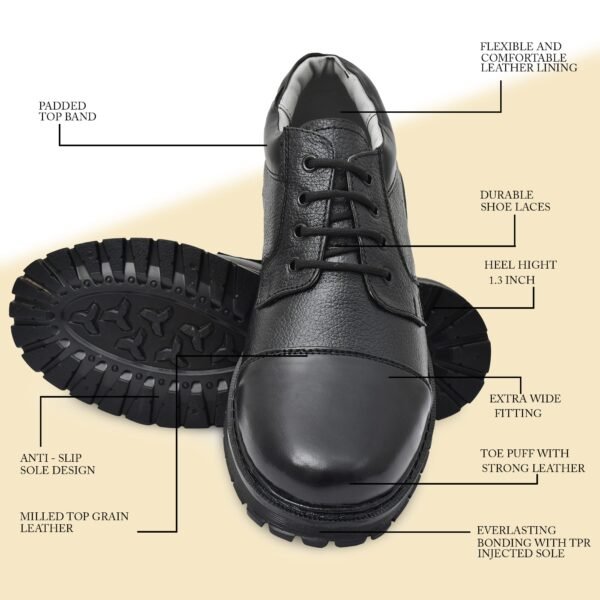 Men’s Leather Casual Lace Up Shoes – Stylish & Comfortable for Daily Wear