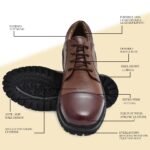 Leather Shoes for Men – Casual Lace-Up Leather Footwear for Everyday Style | Pillaa