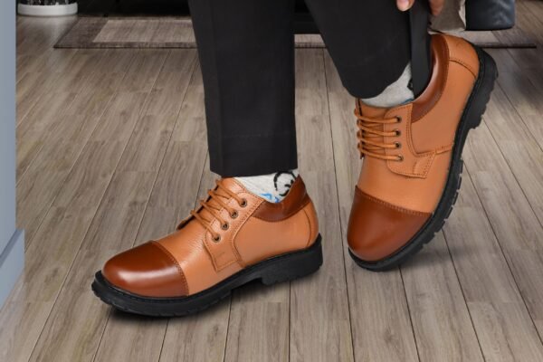 Men's Leather Casual Lace-Up Shoes