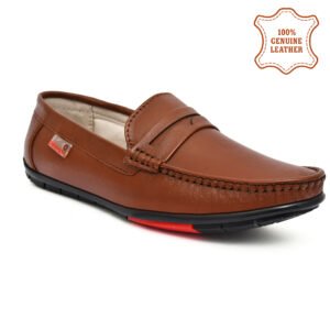 Men Formal Leather Loafers – 100% Genuine Leather, Classic Slip-On Shoes