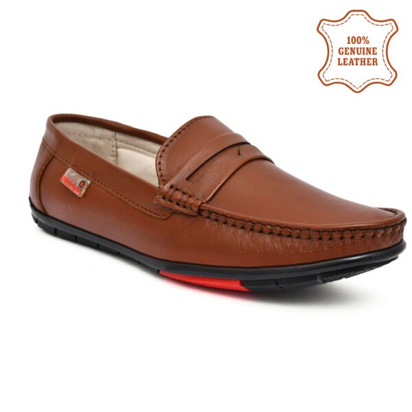 Men Formal Leather Loafers – 100% Genuine Leather, Classic Slip-On Shoes