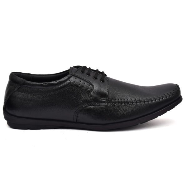 Black Formal Leather Shoes for Men – Derby Lace-Ups