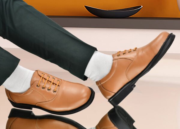 Men's Leather Oxford Formal Lace-Up Shoes