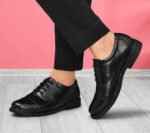 Black Formal Shoes for Men – Premium Leather Lace-Up Office Footwear | Pillaa