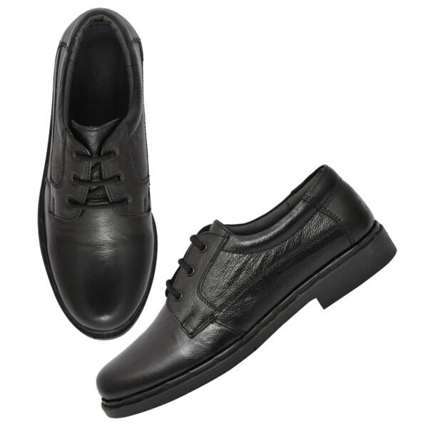 Black Formal Shoes – Men's Leather Derby Lace-Up Shoes for Office & Events | Pillaa
