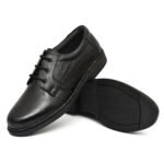 Black Formal Shoes – Men's Leather Derby Lace-Up Shoes for Office & Events | Pillaa