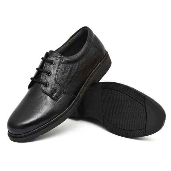 Black Formal Shoes – Men's Leather Derby Lace-Up Shoes for Office & Events | Pillaa