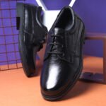 Black Formal Shoes – Men's Leather Derby Lace-Up Shoes for Office & Events | Pillaa