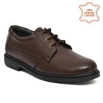Formal Men Brown Shoes – Leather Derby Lace-Up Footwear for Office & Events | Pillaa