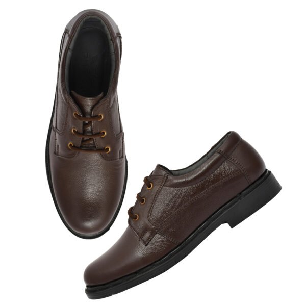Formal Men Brown Shoes – Leather Derby Lace-Up Footwear for Office & Events | Pillaa