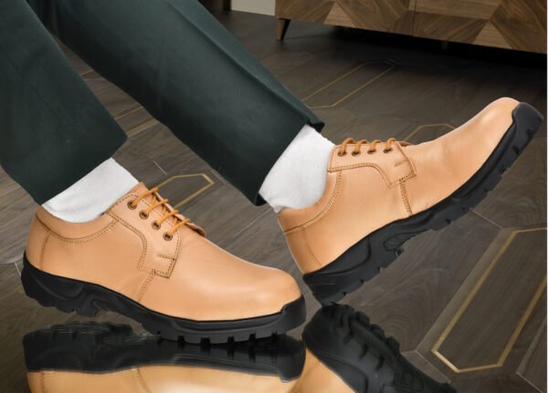 Men's Genuine Leather Steel Toe Formal Safety Shoes