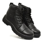 Men's High Ankle Steel Toe Work Boots – Durable Safety Footwear