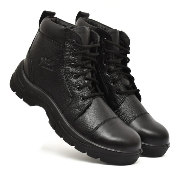 Men's High Ankle Steel Toe Work Boots – Durable Safety Footwear