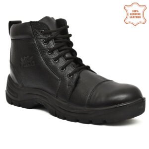 Men's High Ankle Steel Toe Work Boots – Durable Safety Footwear