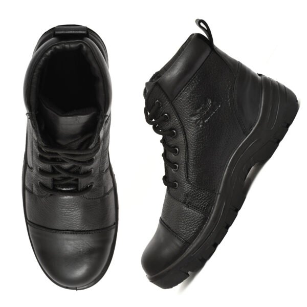 Men's High Ankle Steel Toe Work Boots – Durable Safety Footwear