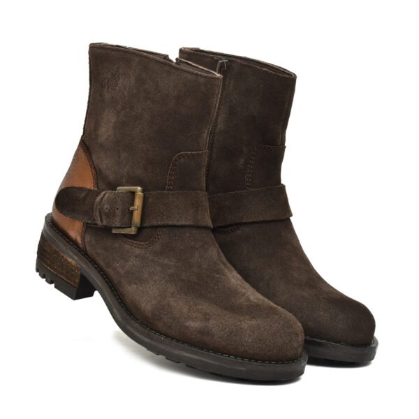 Best Women's Suede Buckle Moto Ankle Boots 2026 - Stylish 2-Inch Zipper Heel Booties