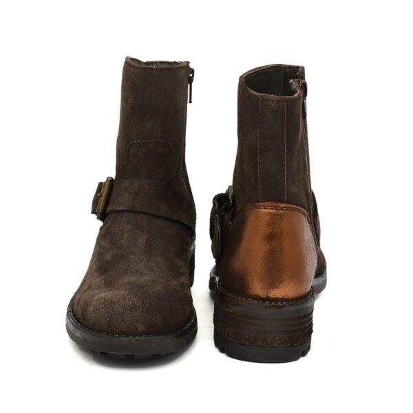 Best Women's Suede Buckle Moto Ankle Boots 2026 - Stylish 2-Inch Zipper Heel Booties