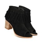 Women's High Ankle Suede Leather Party Boots