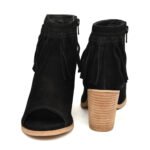 Women's High Ankle Suede Leather Party Boots