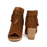 Women's High Ankle Suede Leather Party Boots