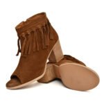 Women's High Ankle Suede Leather Party Boots