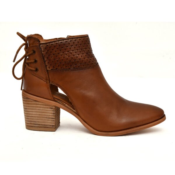 Women's Leather Heel Ankle Boots