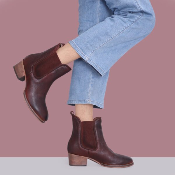 Women Leather Ankle Boots – Premium Genuine Leather Ankle-Length Footwear |